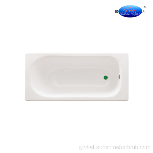 Bathtub Length 1500-1800 Mm Deep Drop In Enamel Cast Iron Bathtub 1500 Supplier